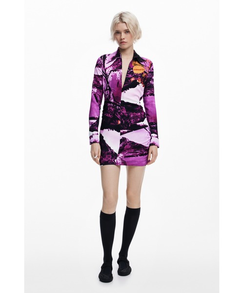 Desigual(デシグアル)の「LACROIXMONTANA ワンピースロングスリーブ(ワンピース・レディース・レッド・XL/L/M/S/XS)」の3枚目の写真