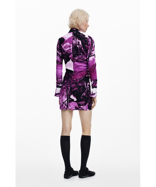 Desigual(デシグアル)の「LACROIXMONTANA ワンピースロングスリーブ(ワンピース・レディース・レッド・XL/L/M/S/XS)」の4枚目の写真