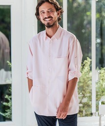 CALL&RESPONSE（コールアンドレスポンス）の「ms5902-長袖ロールアップシャツ-シアサッカーストライプ（シャツ/ブラウス）」