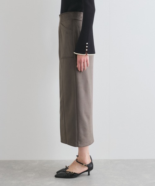 VIS（ビス）の「スエードポンチアイラインスカート（スカート・レディース・ベージュ/チャコールグレー/ブルー系その他4・S/M）」の17枚目の写真