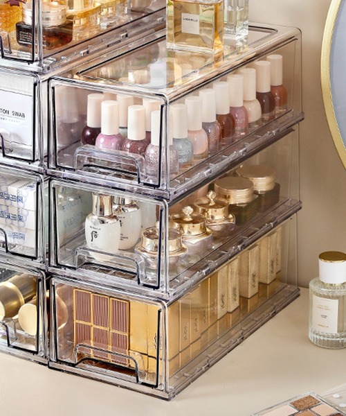 セール】クリア引き出し収納ケース(1段)（収納グッズ）｜IRADOWL