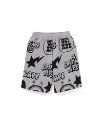 A BATHING APE PIRATE（ア ベイシング エイプ パイレーツ）の「BAPE GRAFFITI PATTERN SWEAT SHORTS（その他パンツ）」