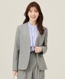 新品⭐︎ any sis ノーカラー　ジャケット　セレモニー　式典 セール】 【セットアップ対応】セレモニーダブルクロス ノー