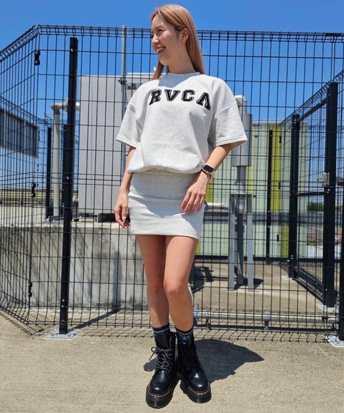 RVCA（ルーカ）の「RVCA/ルーカ Tシャツワンピース BF043-390（ワンピース・レディース・グレー/ブラック/ホワイト・M）」の3枚目の写真