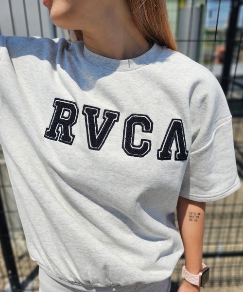 RVCA（ルーカ）の「RVCA/ルーカ Tシャツワンピース BF043-390（ワンピース・レディース・グレー/ブラック/ホワイト・M）」の13枚目の写真