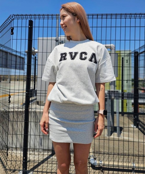 RVCA（ルーカ）の「RVCA/ルーカ Tシャツワンピース BF043-390（ワンピース・レディース・グレー/ブラック/ホワイト・M）」の15枚目の写真