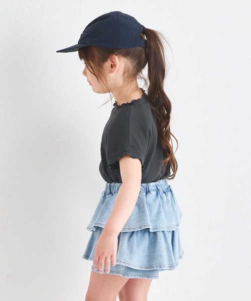 pairmanon(ペアマノン)の「【リンクコーデ】【リブコットン100】配色メローTシャツ(Tシャツ/カットソー・キッズ・ベージュ/ホワイト系その他/ブラウン/オレンジ系その他/ホワイト系その他2/ブラック系その他/アイボリー/ライトピンク/ブラック系その他2/ブラック・120/100/130/110/150/140/90)」の19枚目の写真