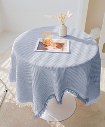 SHEPP（シープ）の「フリンジデザイン ワッフルマルチクロス（ブランケット）」