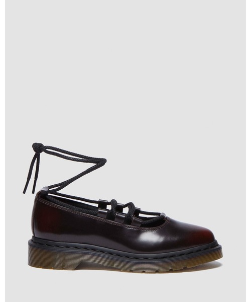輝く【Dr.Martens】Elphie II イリデッセント バレリーナ Elphie II iridescent leather ballet flats in Powder Pink