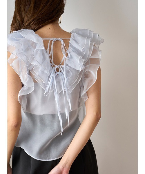 セール】ノースリフリルブラウス（シャツ/ブラウス）｜SNIDEL