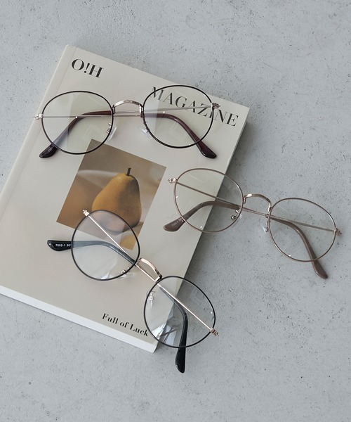 forksy.】細フレーム UV PROTECT / ブルーライトカット メガネ forksy