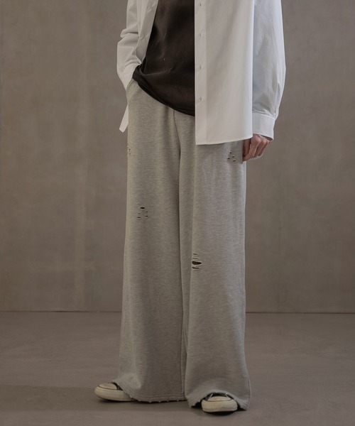 LUCY（ルーシー）の「LUCY/ダメージスウェットバギーパンツ（スウェットパンツ・メンズ・ブラック/杢グレー・MEDIUM/LARGE）」の20枚目の写真