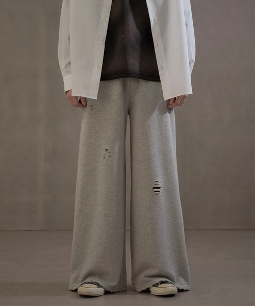 LUCY（ルーシー）の「LUCY/ダメージスウェットバギーパンツ（スウェットパンツ・メンズ・ブラック/杢グレー・MEDIUM/LARGE）」の21枚目の写真