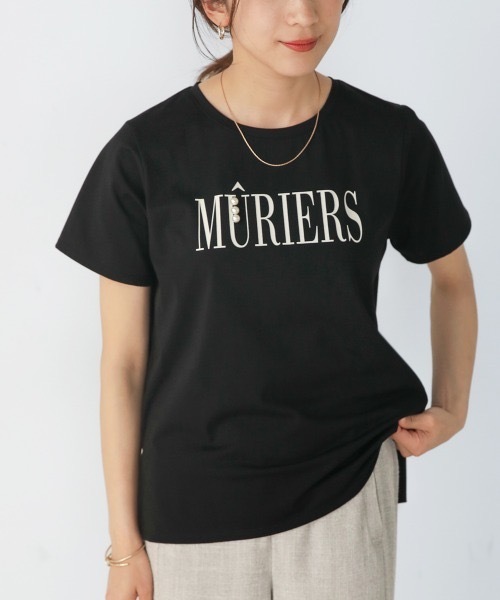Bou Jeloud(ブージュルード)の「コットンロゴパールTシャツ(Tシャツ/カットソー・レディース・ホワイト・FREE)」の10枚目の写真