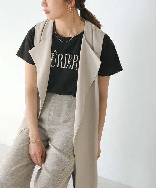 Bou Jeloud(ブージュルード)の「コットンロゴパールTシャツ(Tシャツ/カットソー・レディース・ホワイト・FREE)」の13枚目の写真