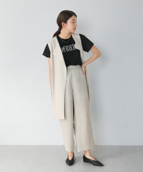 Bou Jeloud(ブージュルード)の「コットンロゴパールTシャツ(Tシャツ/カットソー・レディース・ホワイト・FREE)」の14枚目の写真