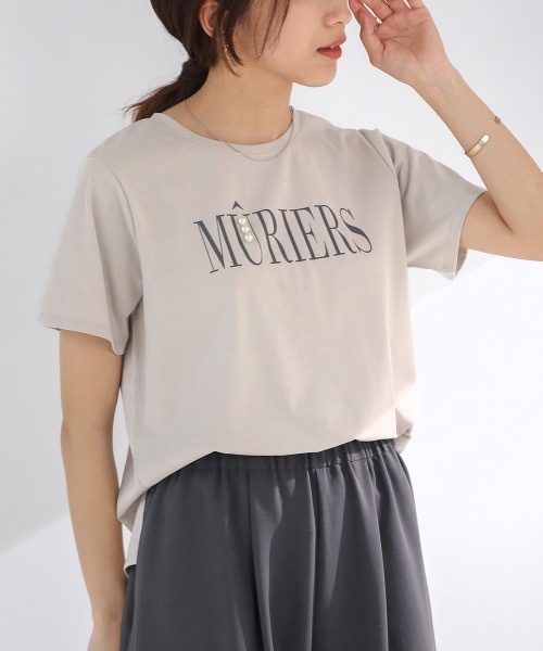 Bou Jeloud(ブージュルード)の「コットンロゴパールTシャツ(Tシャツ/カットソー・レディース・ホワイト・FREE)」の22枚目の写真