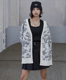 PAGEBOY | 3Dフラワージャガードカーディガン(カーディガン/ボレロ)