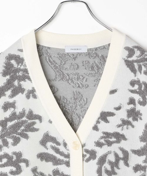 PAGEBOY（ページボーイ）の「3Dフラワージャガードカーディガン（カーディガン/ボレロ・レディース・オフホワイト/ブラック/ブルー系その他・FREE）」の17枚目の写真