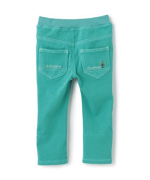 kladskap（クレードスコープ）の「電車刺しゅうロング丈ストレートパンツ（その他パンツ・キッズ・ネイビー/ターコイズブルー/ベージュ・130cm/110cm/120cm/100cm/90cm）」の4枚目の写真