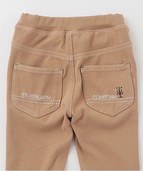 kladskap（クレードスコープ）の「電車刺しゅうロング丈ストレートパンツ（その他パンツ・キッズ・ネイビー/ターコイズブルー/ベージュ・130cm/110cm/120cm/100cm/90cm）」の11枚目の写真