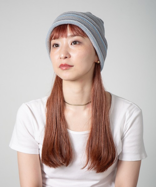 セール】Multi-Stripe Reversible Knit Watch / マルチボーダー