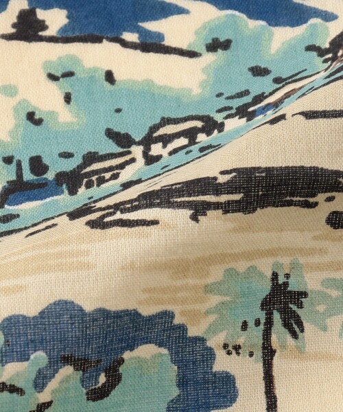 FREAK'S STORE(フリークスストア)の「Bindu/ビンドゥー Tijuana2 Map Scarf/ティファナ2 マッププリント スカーフ(バンダナ/スカーフ・レディース・ブルー・ONE SIZE)」の3枚目の写真