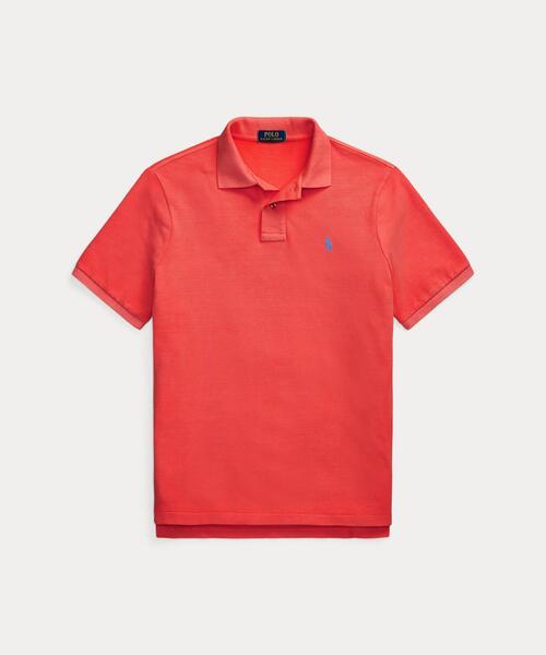 POLO RALPH LAUREN(ポロ ラルフ ローレン)の「カスタム スリム フィット メッシュ ポロシャツ(ポロシャツ・メンズ・レッド・L/M/S/XL/XS/XXL)」の7枚目の写真