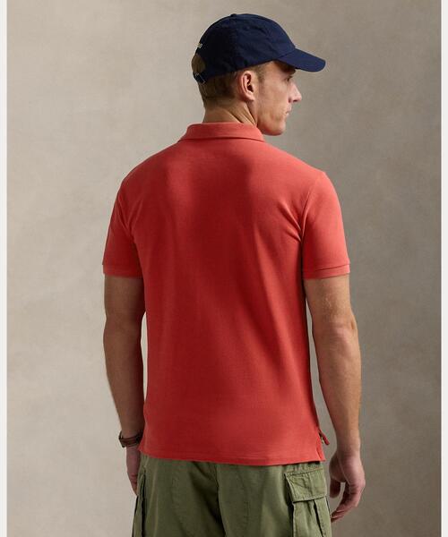 POLO RALPH LAUREN(ポロ ラルフ ローレン)の「カスタム スリム フィット メッシュ ポロシャツ(ポロシャツ・メンズ・レッド・L/M/S/XL/XS/XXL)」の9枚目の写真