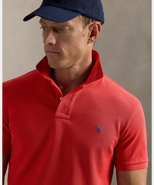 POLO RALPH LAUREN(ポロ ラルフ ローレン)の「カスタム スリム フィット メッシュ ポロシャツ(ポロシャツ・メンズ・レッド・L/M/S/XL/XS/XXL)」の10枚目の写真