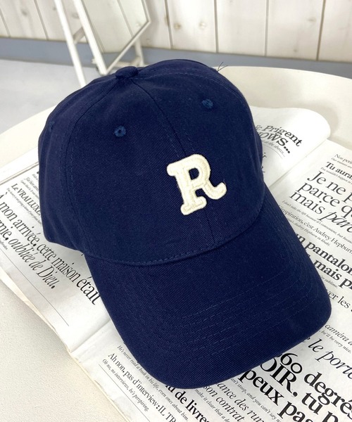 CRB（シーアールビー）の「Rロゴキャップ（キャップ・レディース・ブルー/アイボリー/ブラック/グリーン/ネイビー/ベージュ・F）」の5枚目の写真