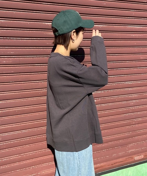 CRB（シーアールビー）の「Rロゴキャップ（キャップ・レディース・ブルー/アイボリー/ブラック/グリーン/ネイビー/ベージュ・F）」の10枚目の写真