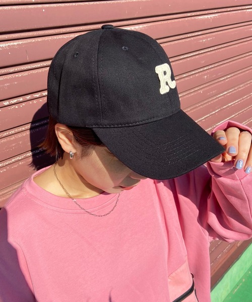 CRB（シーアールビー）の「Rロゴキャップ（キャップ・レディース・ブルー/アイボリー/ブラック/グリーン/ネイビー/ベージュ・F）」の17枚目の写真