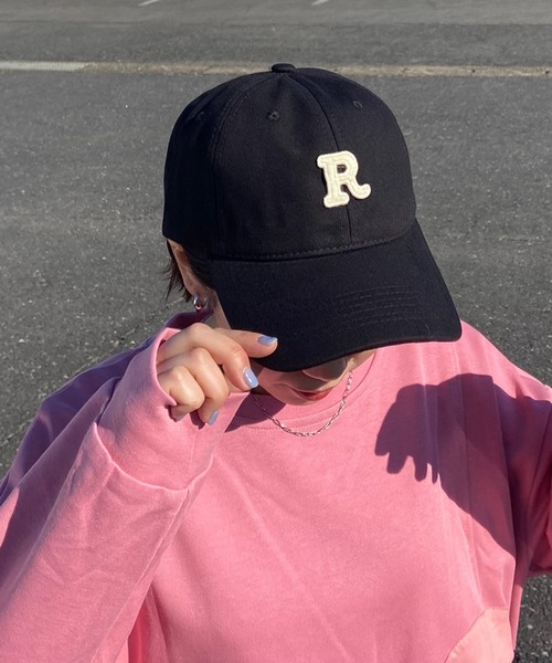 CRB（シーアールビー）の「Rロゴキャップ（キャップ・レディース・ブルー/アイボリー/ブラック/グリーン/ネイビー/ベージュ・F）」の18枚目の写真