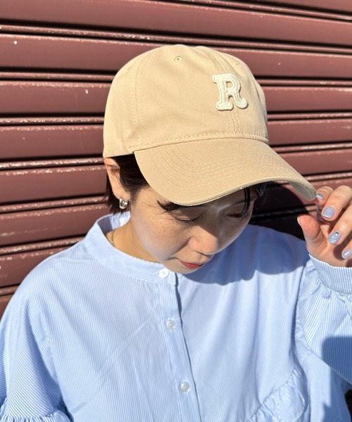 CRB（シーアールビー）の「Rロゴキャップ（キャップ・レディース・ブルー/アイボリー/ブラック/グリーン/ネイビー/ベージュ・F）」の19枚目の写真