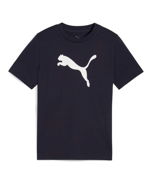 PUMA（プーマ）の「PUMA プーマ ボーイズ ESS キャット ロゴ 半袖 Tシャツ TR B 120-160cm（Tシャツ/カットソー・キッズ・ブラック/ネイビー・150/140/130/160/120）」の2枚目の写真