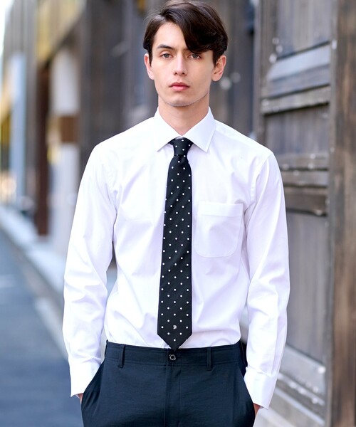 DRESSTERIOR(ドレステリア)の「ワイドカラードレスシャツ(ビジネスシャツ・メンズ・ホワイト・38/39/40/41)」の3枚目の写真