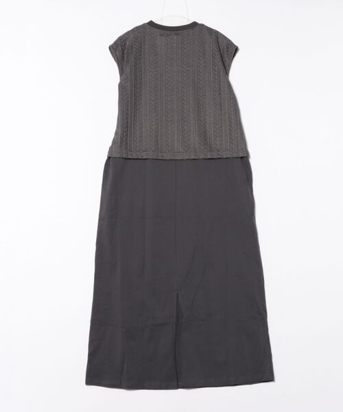 チチカカ（チチカカ）の「レースレイヤーＴワンピース（ワンピース・レディース・チャコールグレー/ベージュ/カーキ・FREE）」の22枚目の写真