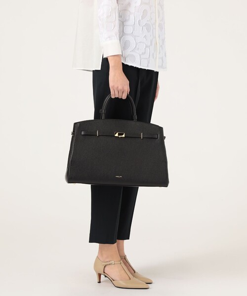 DEMELLIER LONDON（デメリエーロンドン）の「DEMELLIER NEW YORK TOPHANDLE バッグ（ハンドバッグ・レディース・ブラック・FREE）」の13枚目の写真