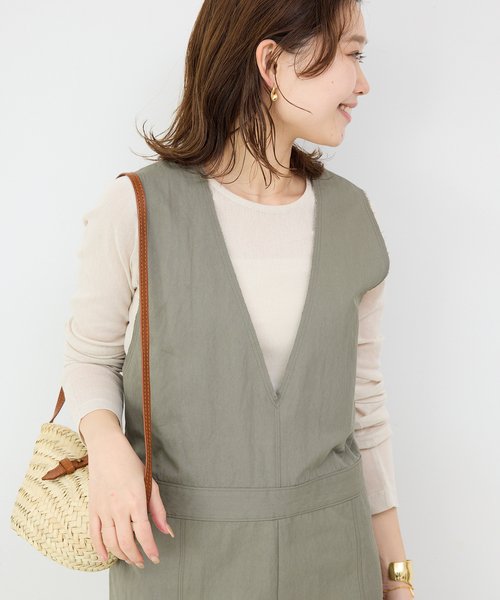 SLOBE IENA（スローブイエナ）の「コットンチュールプルオーバー（Tシャツ/カットソー・レディース・アイボリー/ネイビー/サックスブルー/ピンク・FREE）」の8枚目の写真