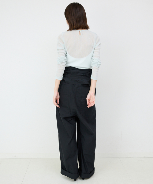 SLOBE IENA（スローブイエナ）の「コットンチュールプルオーバー（Tシャツ/カットソー・レディース・アイボリー/ネイビー/サックスブルー/ピンク・FREE）」の20枚目の写真