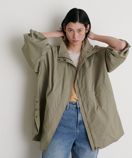 LARUTA（ラルータ）の「【LARUTA】撥水加工ナイロンマンパコート（マウンテンパーカー・レディース・ブラック/カーキ/アイボリー・FREE）」の20枚目の写真
