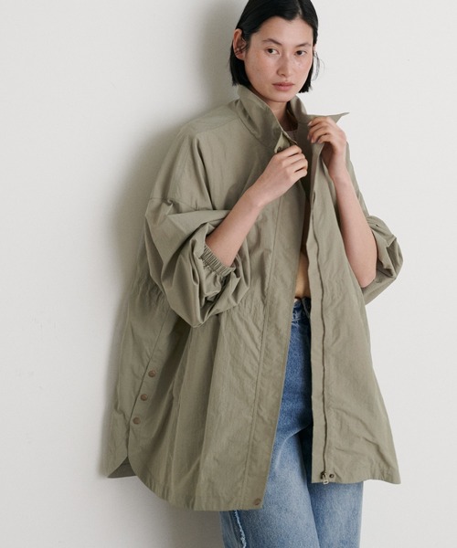 LARUTA（ラルータ）の「【LARUTA】撥水加工ナイロンマンパコート（マウンテンパーカー・レディース・ブラック/カーキ/アイボリー・FREE）」の21枚目の写真