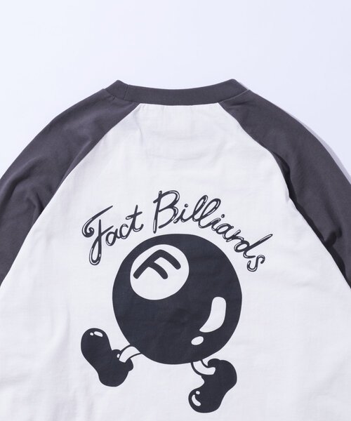 WHO'S WHO gallery（フーズフーギャラリー）の「【UNISEX/ユニセックス】COOPER FACTビリヤードラグランロンTEE（Tシャツ/カットソー・レディース・ブラック/チャコールグレー・MEDIUM/LARGE）」の6枚目の写真