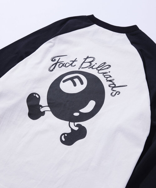 WHO'S WHO gallery（フーズフーギャラリー）の「【UNISEX/ユニセックス】COOPER FACTビリヤードラグランロンTEE（Tシャツ/カットソー・レディース・ブラック/チャコールグレー・MEDIUM/LARGE）」の19枚目の写真