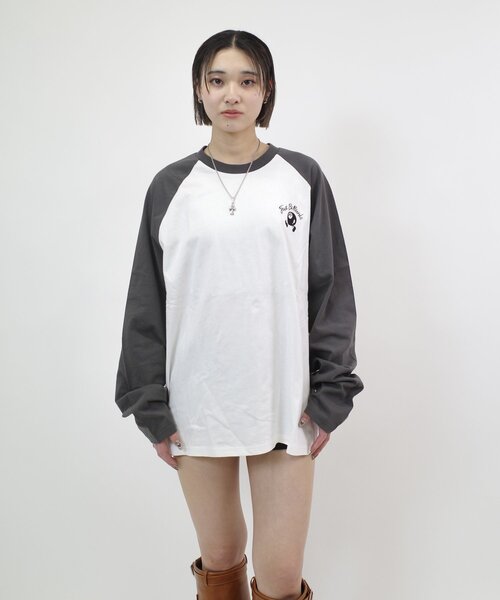 WHO'S WHO gallery（フーズフーギャラリー）の「【UNISEX/ユニセックス】COOPER FACTビリヤードラグランロンTEE（Tシャツ/カットソー・レディース・ブラック/チャコールグレー・MEDIUM/LARGE）」の18枚目の写真