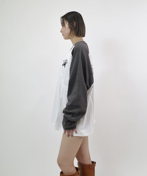 WHO'S WHO gallery（フーズフーギャラリー）の「【UNISEX/ユニセックス】COOPER FACTビリヤードラグランロンTEE（Tシャツ/カットソー・レディース・ブラック/チャコールグレー・MEDIUM/LARGE）」の17枚目の写真