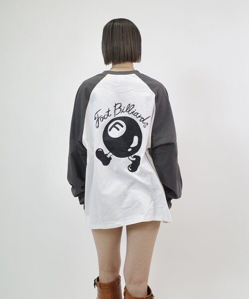 WHO'S WHO gallery（フーズフーギャラリー）の「【UNISEX/ユニセックス】COOPER FACTビリヤードラグランロンTEE（Tシャツ/カットソー・レディース・ブラック/チャコールグレー・MEDIUM/LARGE）」の16枚目の写真