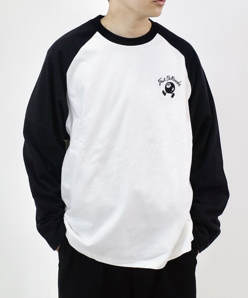 WHO'S WHO gallery（フーズフーギャラリー）の「【UNISEX/ユニセックス】COOPER FACTビリヤードラグランロンTEE（Tシャツ/カットソー・レディース・ブラック/チャコールグレー・MEDIUM/LARGE）」の10枚目の写真