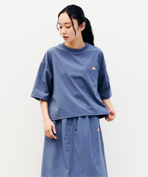 KELTY(ケルティ)の「ラッシュ コンフォート クロップド ティーシャツ(Tシャツ/カットソー・レディース・ブラック/ブルー/ベージュ/チャコールグレー・FREE)」の1枚目の写真